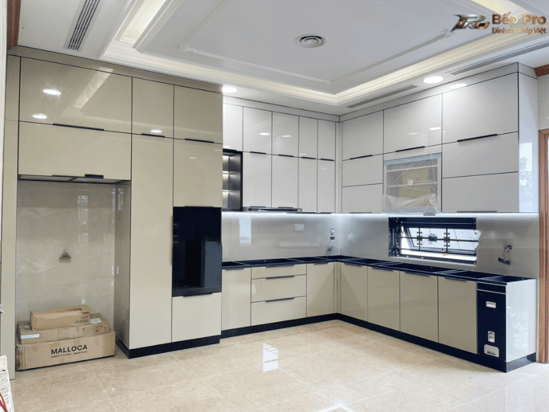 Tủ inox 304 hệ Module 1 lớp cánh kính